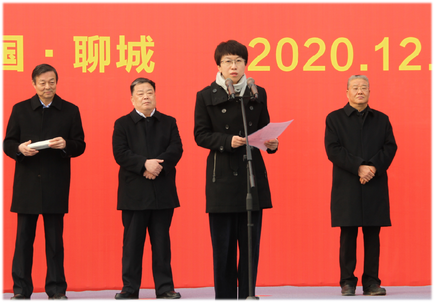 市委副書記、市長李長萍同志在啟動儀式上講話并宣布：鄭濟高鐵配套基礎設施暨高鐵新區建設正式啟動。